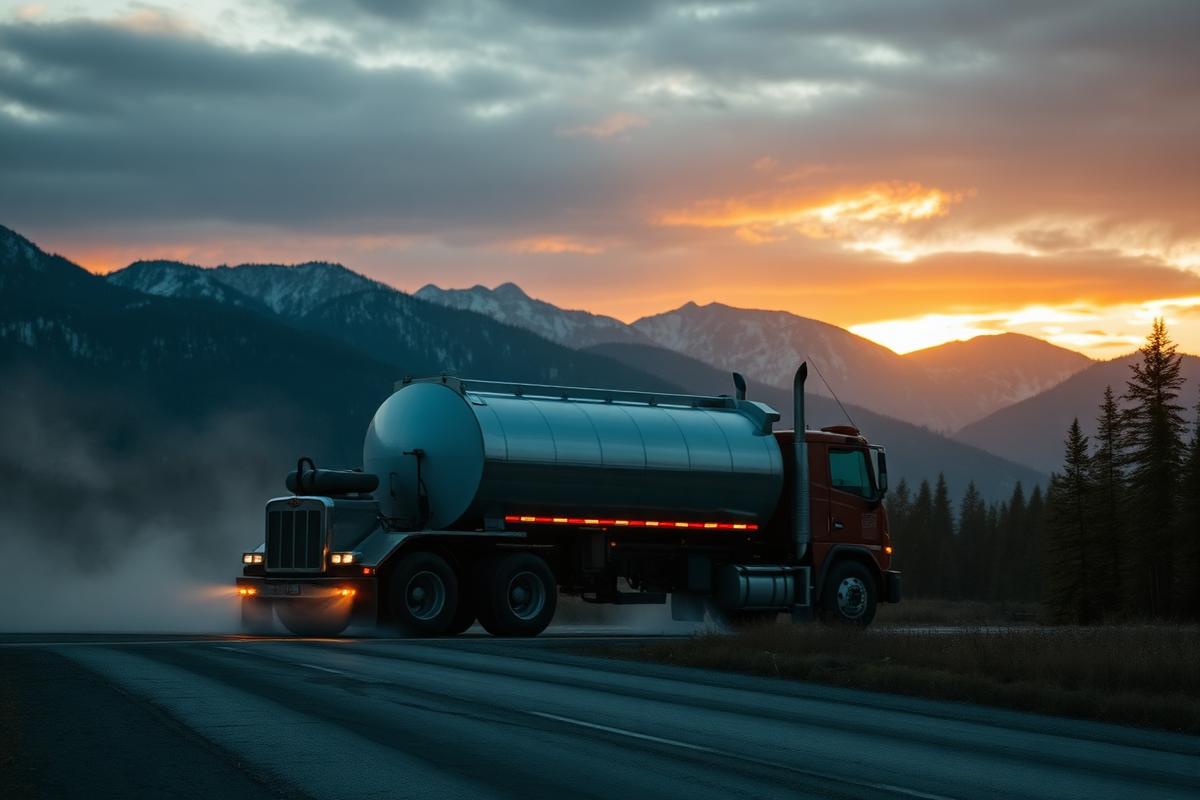 MV Trucking vacuum truck on site 4