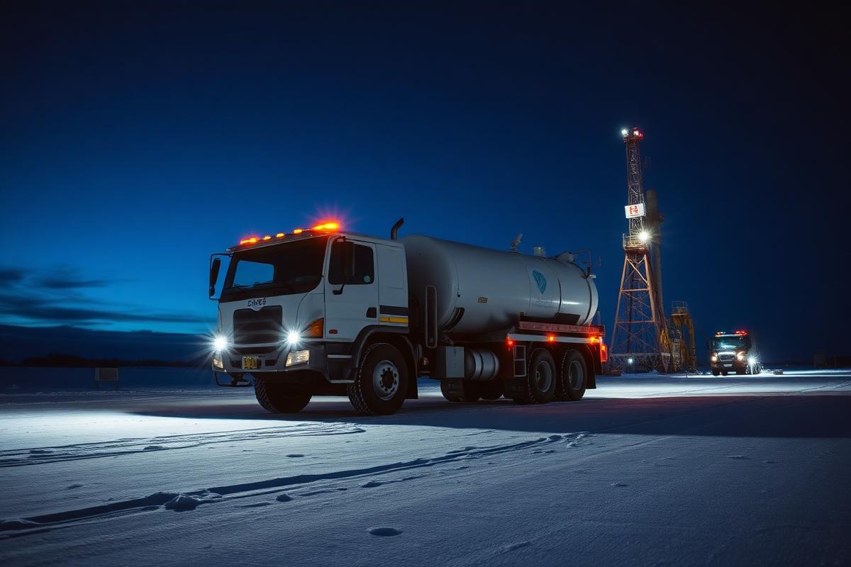 MV Trucking vacuum truck on site 6